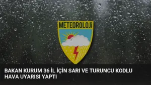 Bakan Kurum 36 İl İçin Sarı ve Turuncu Kodlu Hava Uyarısı Yaptı