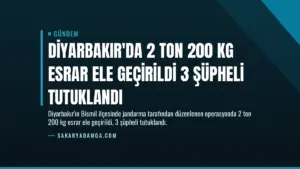 Diyarbakır’da 2 Ton 200 Kg Esrar Ele Geçirildi 3 Şüpheli Tutuklandı