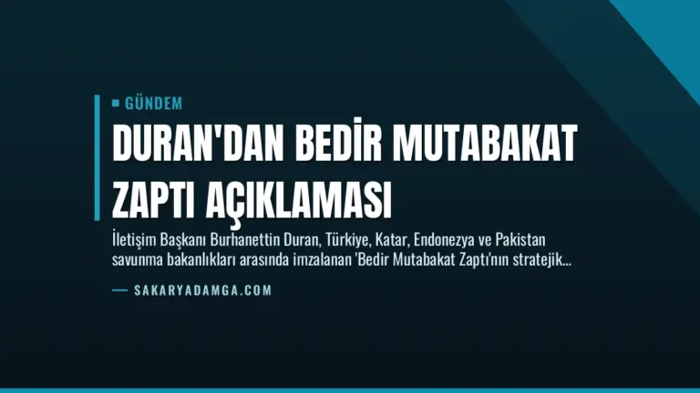 Duran’dan Bedir Mutabakat Zaptı Açıklaması