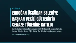 Erdoğan Üsküdar Belediye Başkan Vekili Gültekin’in Cenaze Törenine Katıldı