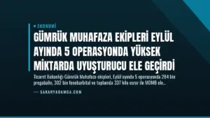 Gümrük Muhafaza Ekipleri Eylül Ayında 5 Operasyonda Yüksek Miktarda Uyuşturucu Ele Geçirdi