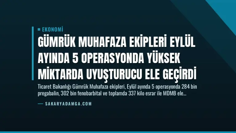 Gümrük Muhafaza Ekipleri Eylül Ayında 5 Operasyonda Yüksek Miktarda Uyuşturucu Ele Geçirdi