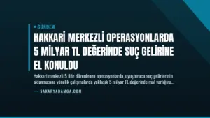Hakkari Merkezli Operasyonlarda 5 Milyar TL Değerinde Suç Gelirine El Konuldu