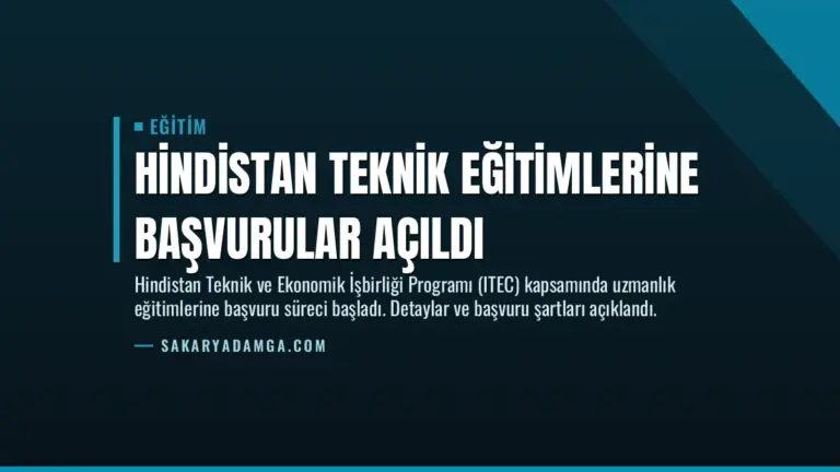 Hindistan Teknik Eğitimlerine Başvurular Açıldı