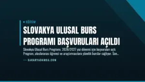 Slovakya Ulusal Burs Programı Başvuruları Açıldı