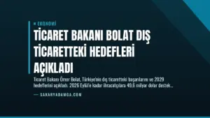 Ticaret Bakanı Bolat Dış Ticaretteki Hedefleri Açıkladı