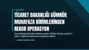 Ticaret Bakanlığı Gümrük Muhafaza Birimlerinden Rekor Operasyon